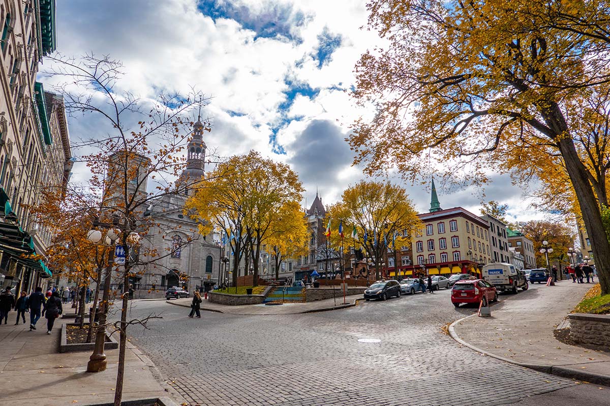 Explore downtown Quebec City.