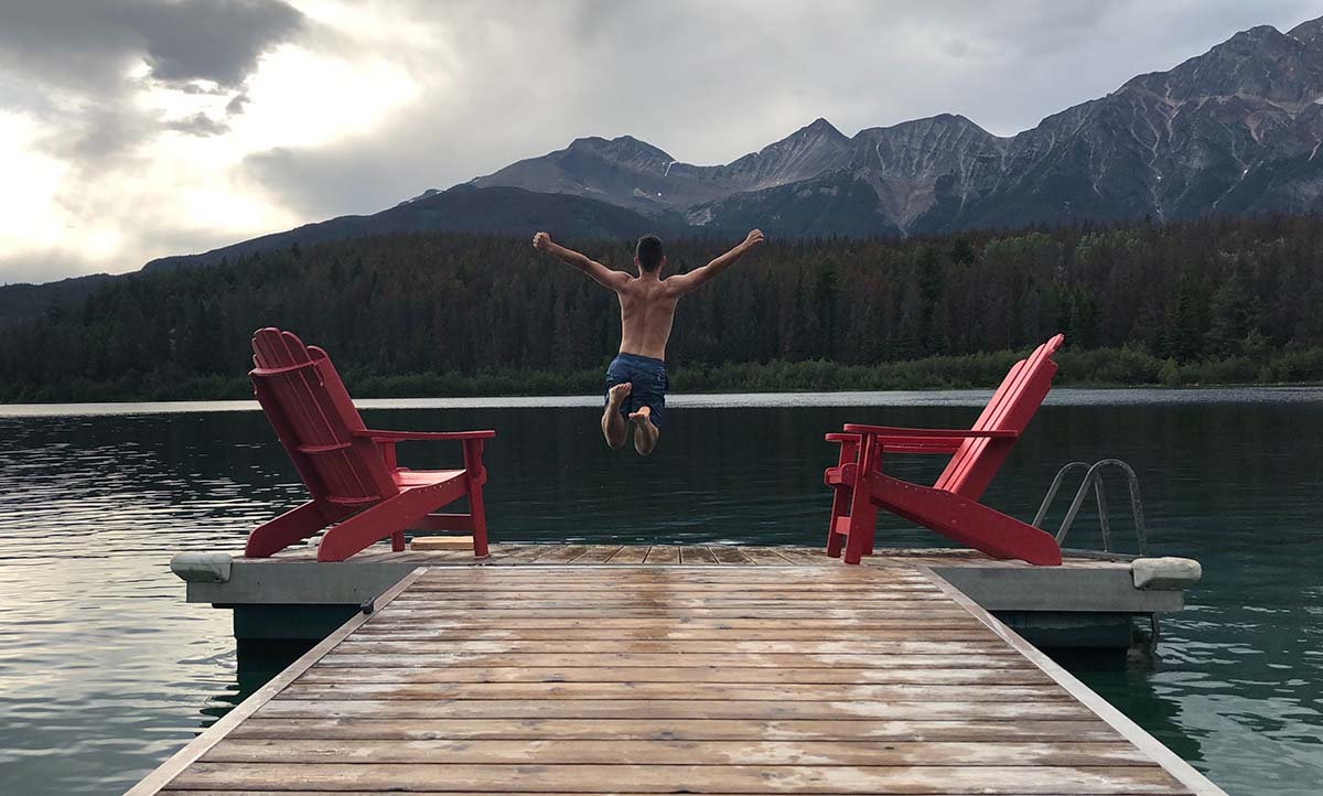 Explore Alberta's mountain lakes.