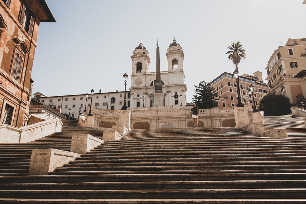 The Spanish steps in Rome 